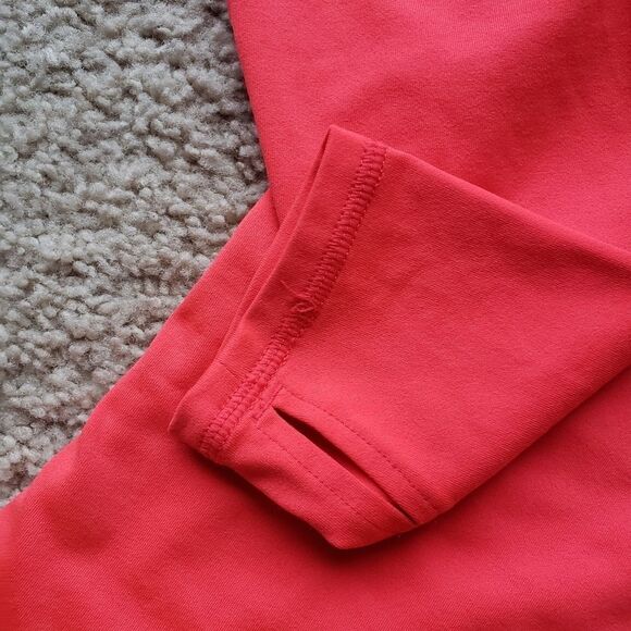 VICTORIA'S Secret Sport VSX Neon Pink Funnel Neck Sweatshirt Size Small - Picture 4 of 9